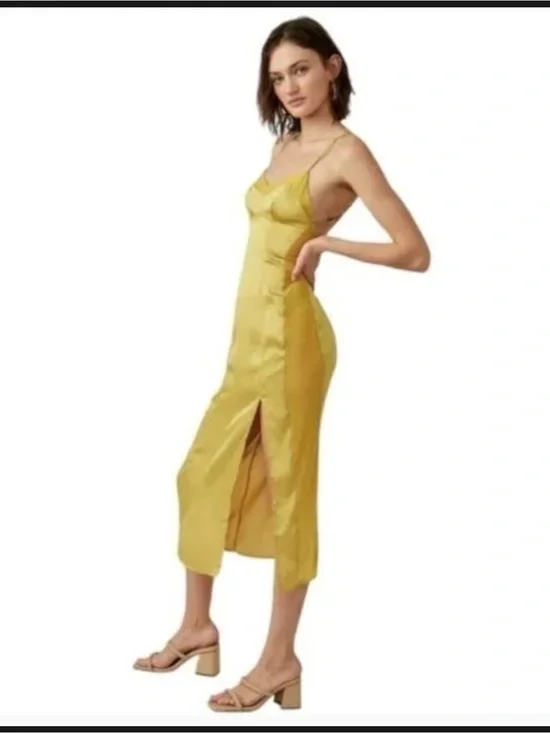 Free people intimately Free City Cool Midi Slip Dress Small