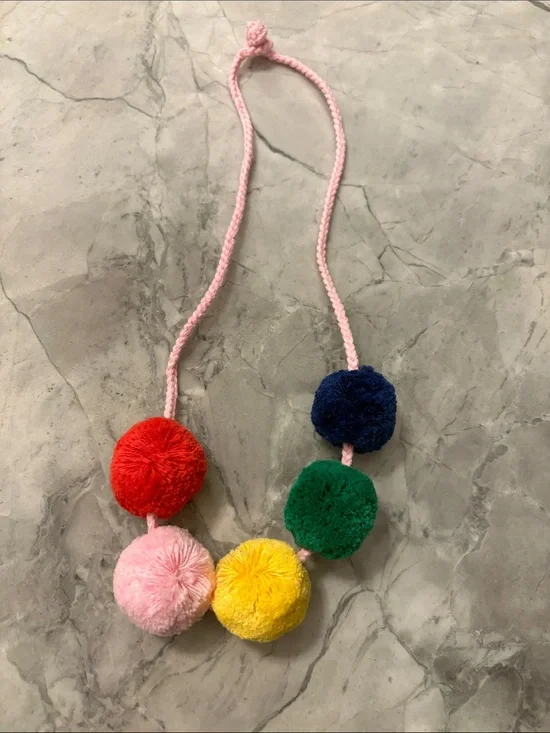 Hanna Andersson Pom Pom necklace.