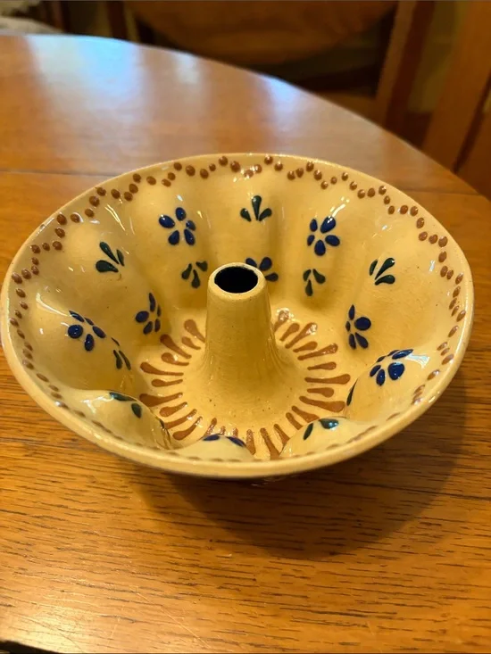 French Alsace Stoneware Pudding Mold