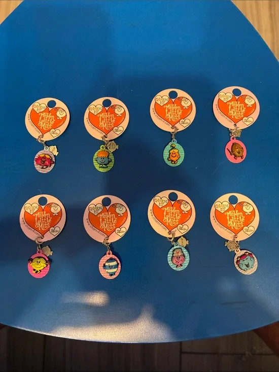 Little Miss Kids Character Charms in Pink, Blue, Green