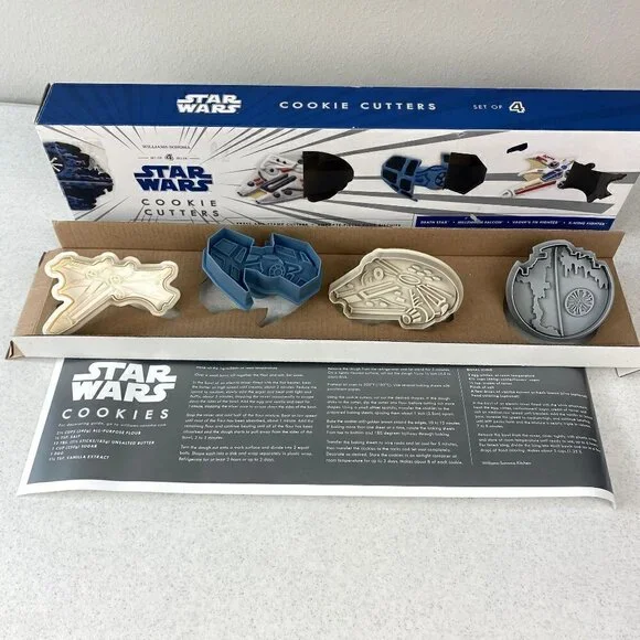 Williams Sonoma Star Wars Cookie Cutters set of 4