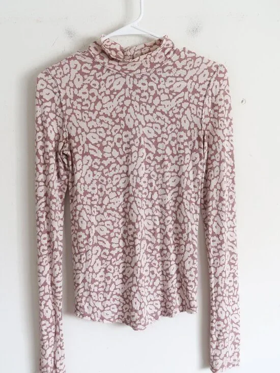 Free People Mockneck Long Sleeve Top - Size XS
