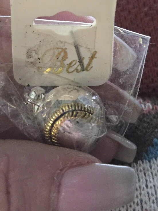 Silver and Gold Baseball/softball Pendant