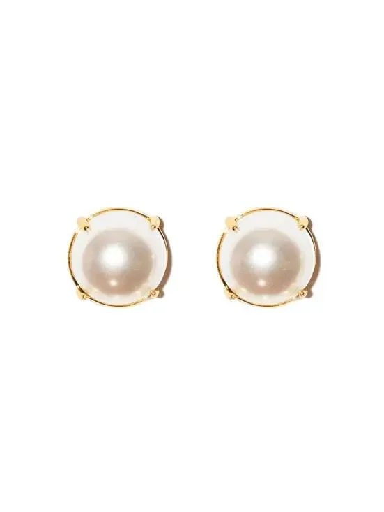 Lele Sadoughi Ashford Pearl Stud Earrings