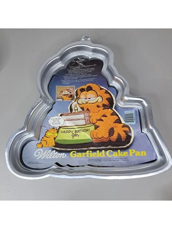 Vintage 1978 Garfield Wilton Happy Birthday Jon Cake Pan 2105-2447 Mold New NOS
