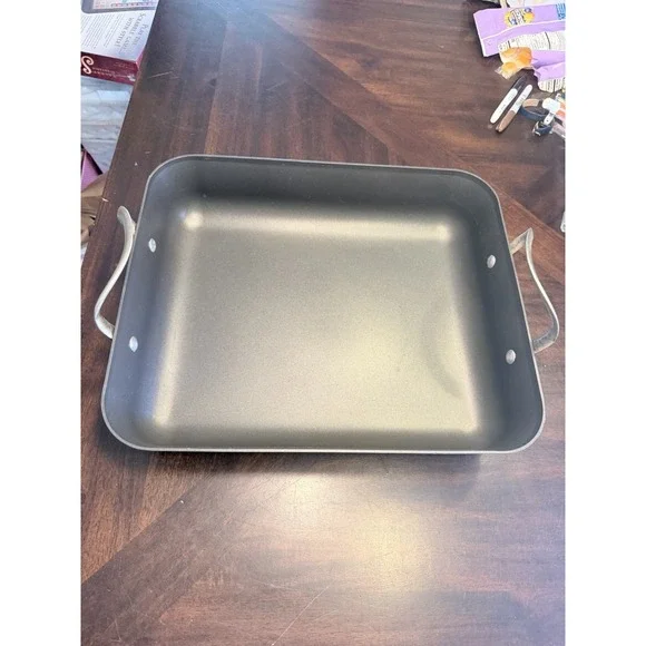 calphalon hard anodized roaster roasting pan 16x13 #1810