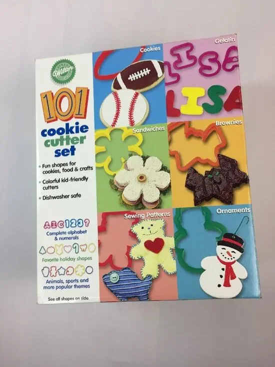 WILTON 101 PIECE COOKIE CUTTER SET ABC 123 Craft Baking Cutter Molds