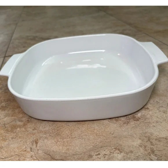 Corning Ware Just White 2.5 Liter Square Casserole Dish A-10-B Pyroceram