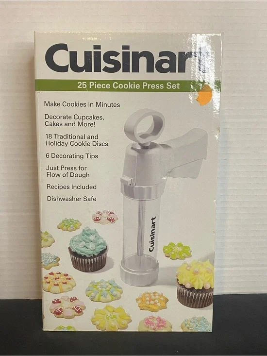 Cuisinart White 25-Piece Cookie Press Set