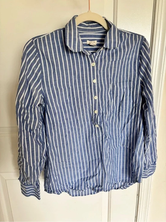 J. Crew Stripe Cotton Shirt