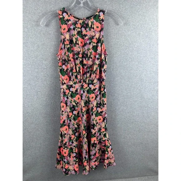 J Crew Mercantile eRuched Waist Dress Women's 00 Floral Print‎ Sleeveless