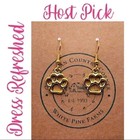 Paw Print Earrings