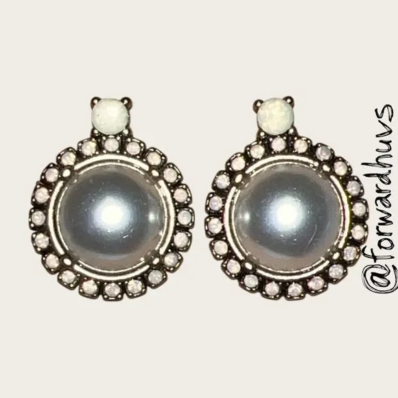 Bundle Sale 3 for $15 | Faux Pearl and Rhinestone Stud Earring