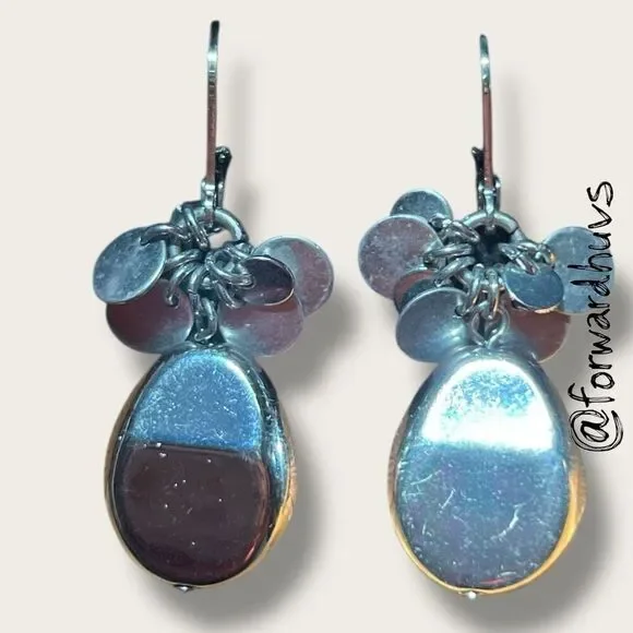 Bundle Sale 3 for $15 | Silver Tone Dangle Earrings with Tassel Beads – 1 3/4”