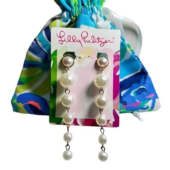 Lily Pulitzer Pear Chandelier Earrings