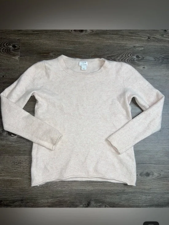J. Crew Pale Blush Crewneck Sweater