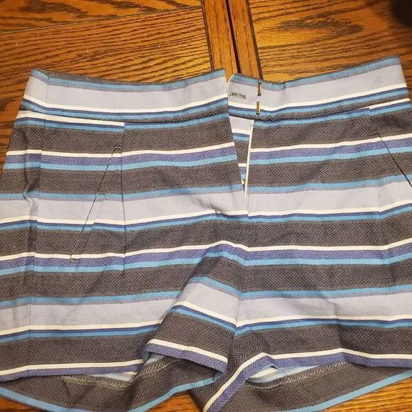 NWT  J Crew  striped shorts size 0
