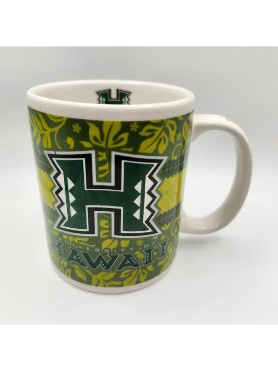 Islander Group UH Green University Of Hawaii Coffee Mug 12oz Hawaiian Aloha