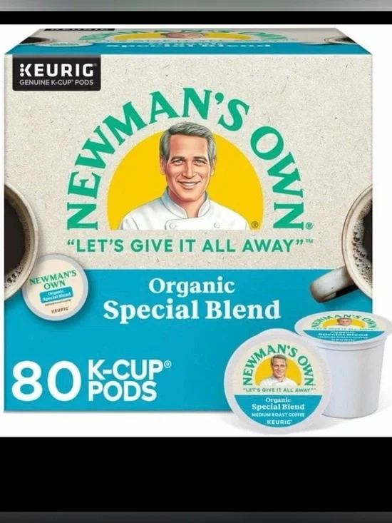 Newman's Own Organic Special Blend Coffee K-Cup 80 Ct Medium Roast Coffee Pods