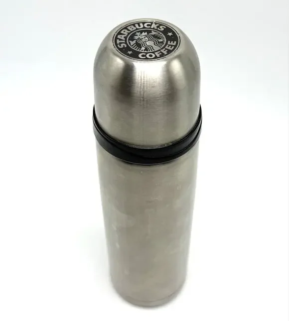 Starbucks Stainless Vacuum Flask Thermos 16oz Vintage Travel Tumbler Cofffee