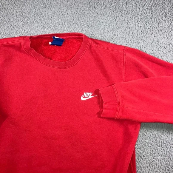 Vintage Nike Sweatshirt Men Medium Embroidered Logo Fleece‎ Grunge Retro Y2K 90s
