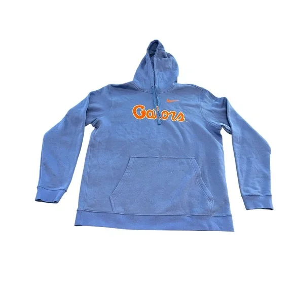 Nike Florida Gators Hoodie Mens XL Blue Orange Pullover Sweatshirt NCAA Fan Gear