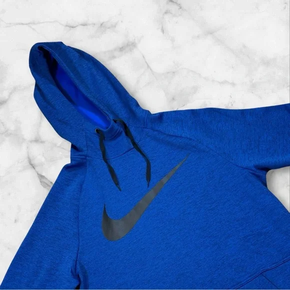 NWT Nike Therma-Fit Training Hoodie HEATHER‎ BLUE CU6238-492 Men's Size S Small