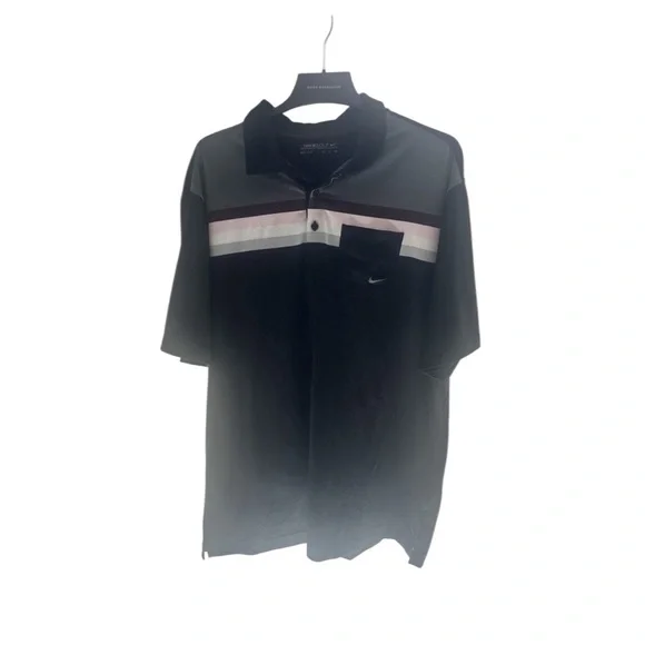 Nike Golf Dri-FIT Polo Shirt Men's Size XXL Black‎