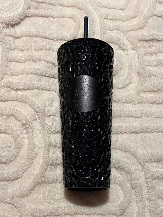 Starbucks 24oz Black Textured Tumblr