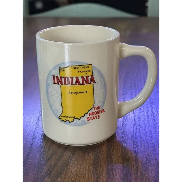 Vintage 1960’s/1970’s Indiana Hoosier State Mug‎
