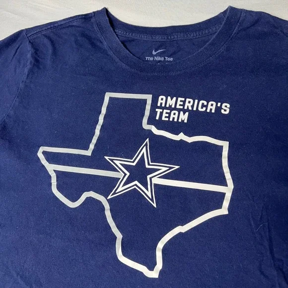 Nike Dallas Cowboys Americas Team T-Shirt Navy Blue Texas Star Mens Large