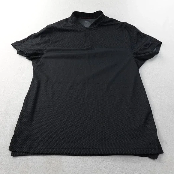 Nike Tiger Woods Dri-FIT ADV Blade Polo Mens XL Black Golf Shirt CU9524