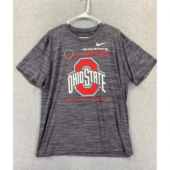 NIKE Ohio State Buckeyes Men's XL Sideline‎ Velocity Dri-Fit T-Shirt Football