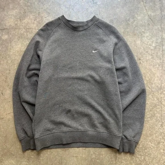 Vintage 00's Nike Silver Tag Micro Swoosh Crewneck Size‎ Medium