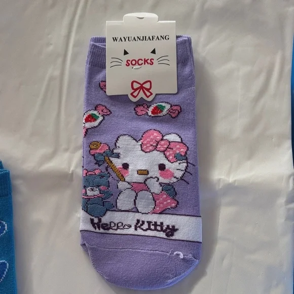 Hello Kitty Socks-Purple