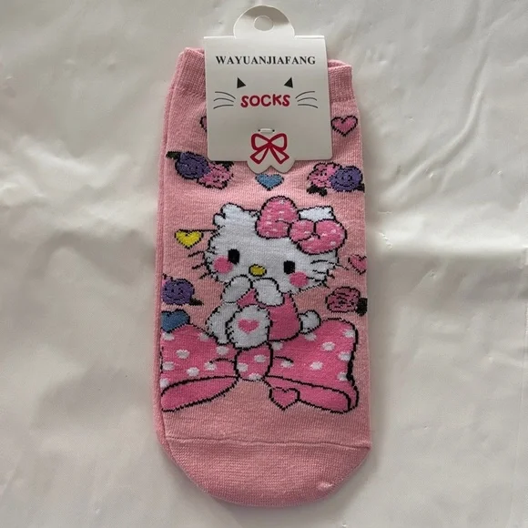 Hello Kitty Socks-Pink (1 Pair)