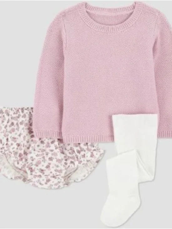 NWT Carter's Just One You 3 Piece Sweater Set 3month Cotton