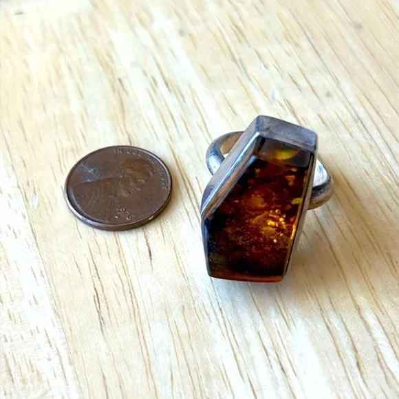 Baltic Amber Ring size 81/2