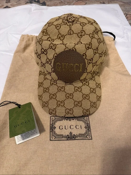 Gucci Beige/Brown GG Canvas Baseball Cap