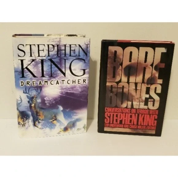 Stephen King Lot Of 2 Books Bare Bones‎ / Dreamcatcher Hardcover
