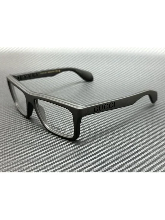 New Gucci Men Matte Black Eyeglasses 55-16-145