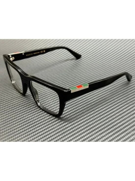 New Gucci Men Black Silver Eyeglasses 51-20-145