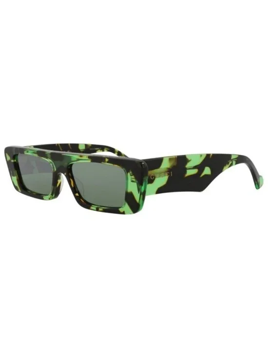 New Gucci Mens Square/Rectangle Havana Havana Green Fashion Designer Sunglasses