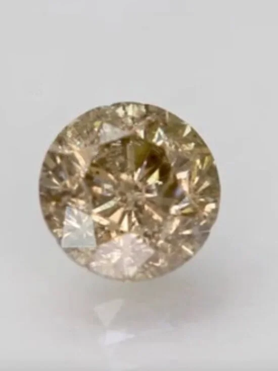 .45 ct Natural Champagne Diamond Round Cut Loose Gemstone