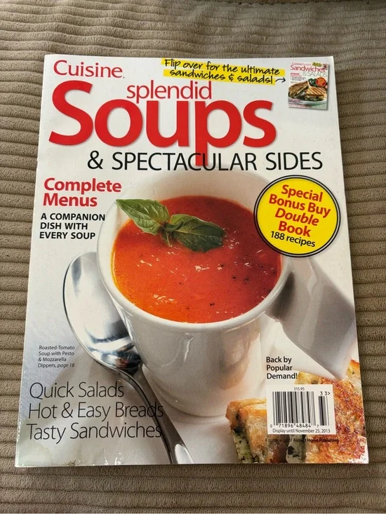 Splendid Soups & Spectacular Sides + Sandwiches & Salads - 188 Recipes (2013)