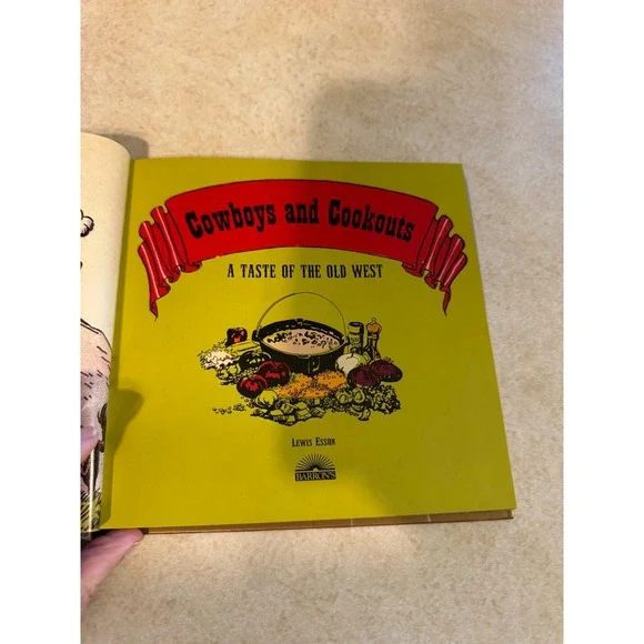 Cowboy Cookbook Tracy Hopkins Hardcover 2003 First Edition Western Recipes