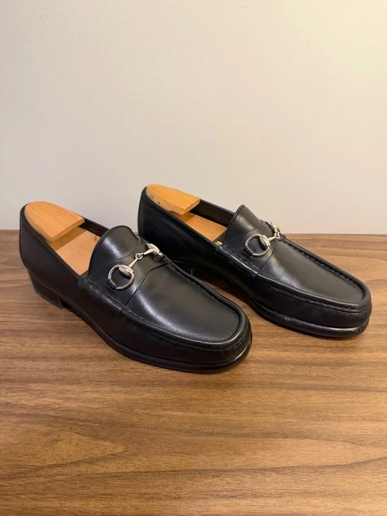 Gucci Horsebit Leather Loafers