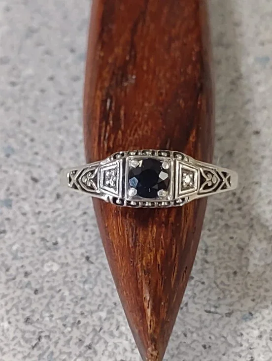 Deco Style Sapphire Ring(7)