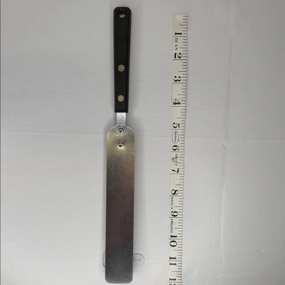 EKCO Forge Stainless Steel Spatula Frosting Spreader with Black Handle