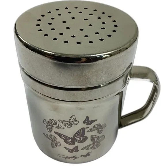 Dolly Parton Powder Sugar Shaker Butterfly Metal New DG Discontinued